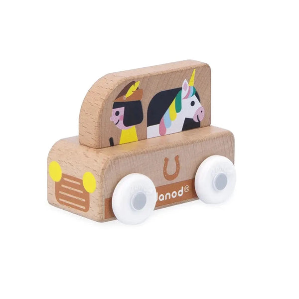 Crossroads Enchanted Kingdom - Unicorn Transport Truck Janod Baby Toys & Activity Equipment Lil Tulips