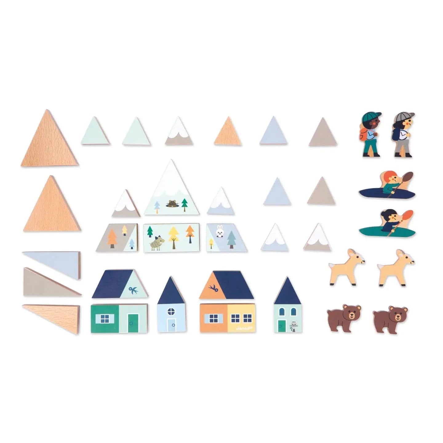 Crossroads White Valley - Building Blocks Janod Baby Toys & Activity Equipment Lil Tulips