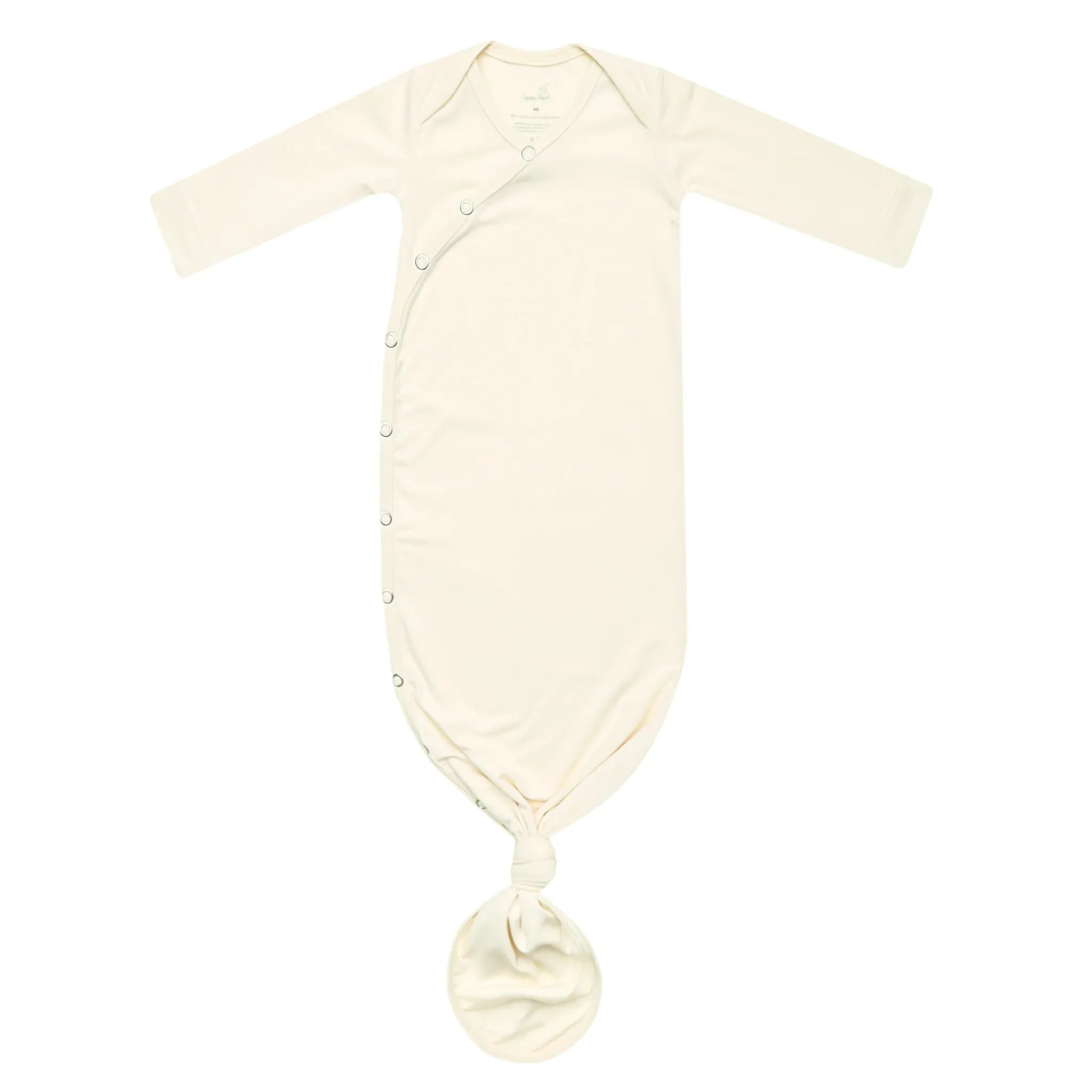 Cru Newborn Knotted Gown Copper Pearl Lil Tulips