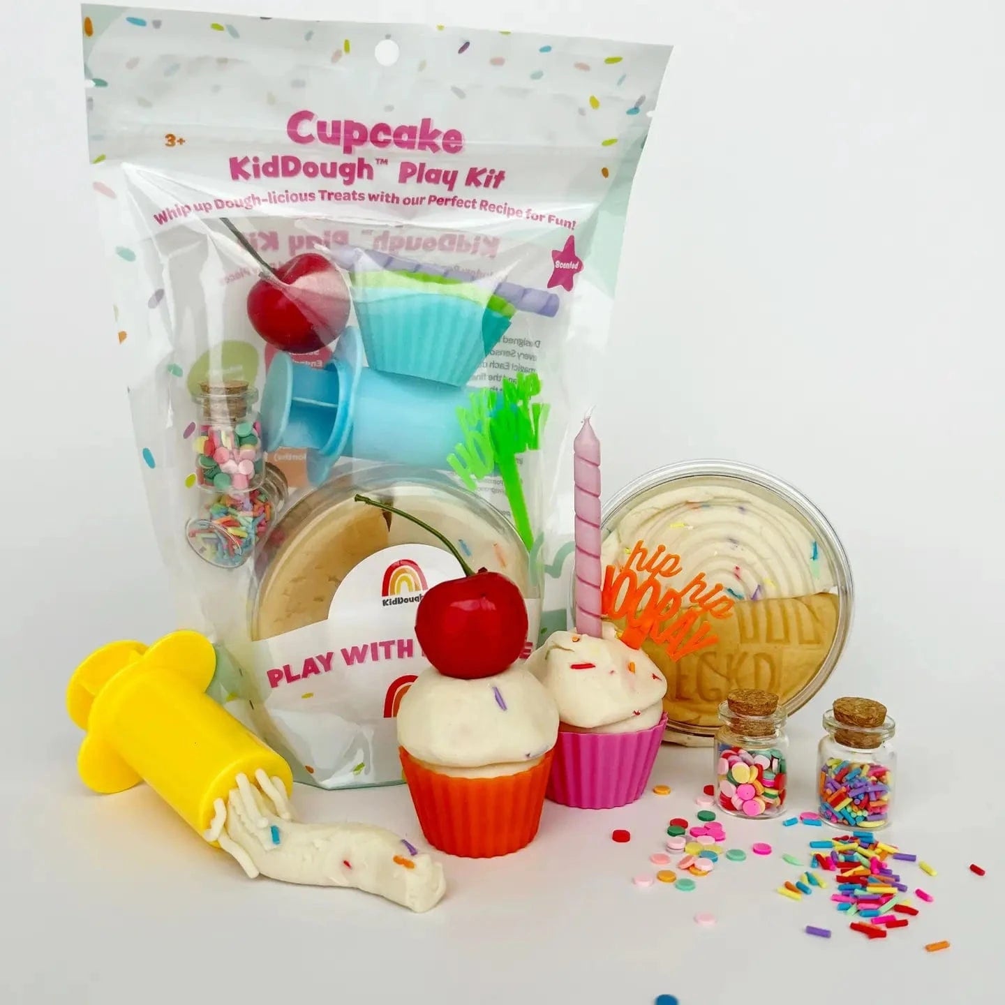 Cupcake (Cupcake Scent) Sensory Kiddough Play Kit Earth Grown KidDoughs Lil Tulips