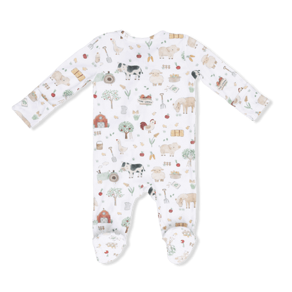 Cute Farm Animals Uni - 2 Way Zipper Footie Angel Dear Lil Tulips