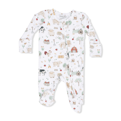 Cute Farm Animals Uni - 2 Way Zipper Footie Angel Dear Lil Tulips