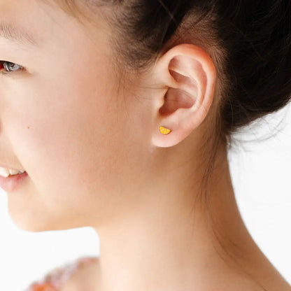 Lemon Flat Back Earrings