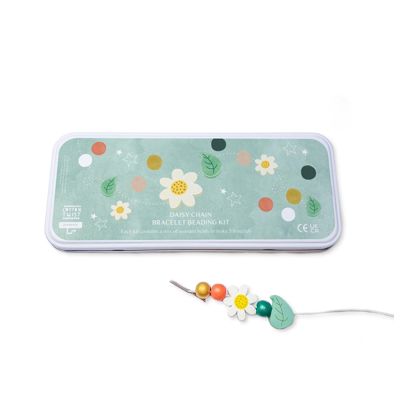 Daisy Bracelet Bead Kit Cotton Twist Lil Tulips