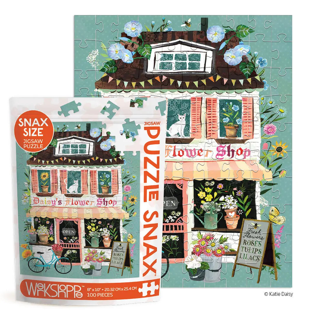 Daisy's Flower Shop 100 Piece Puzzle Snax WerkShoppe Lil Tulips