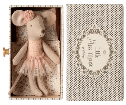 Dance Mouse in Daybed, Little sister Maileg Lil Tulips