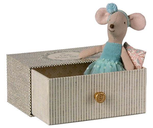 Dance mouse in daybed, Little sister Maileg Lil Tulips
