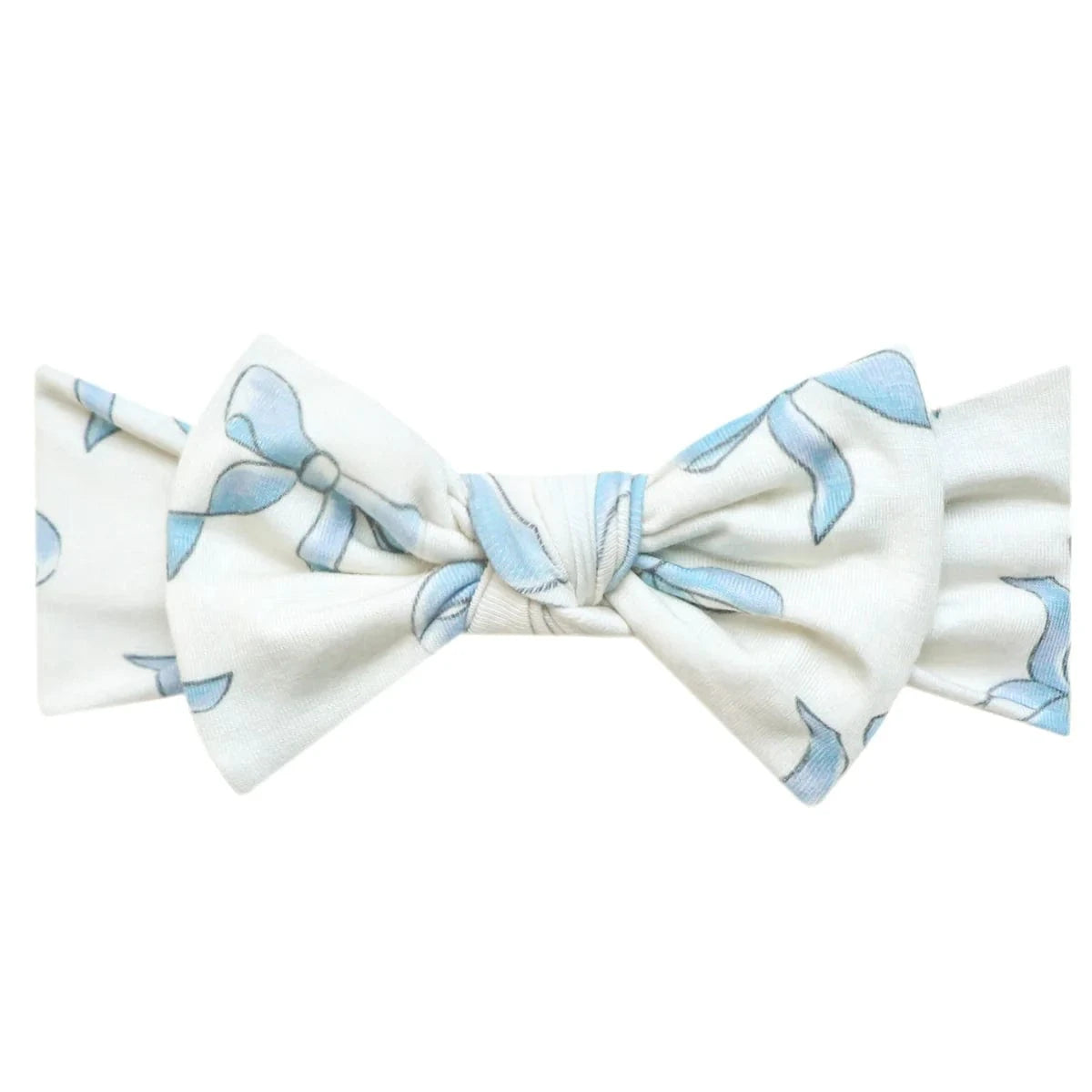 Daphne Knit Headband Bow Copper Pearl Lil Tulips
