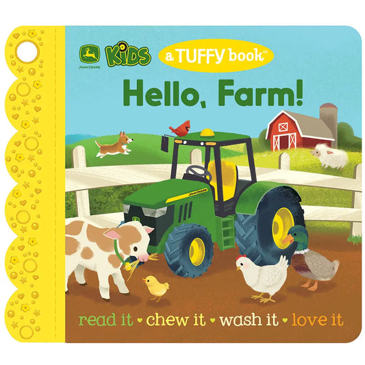 John Deere Kids Hello, Farm! Tuffy Teether Book