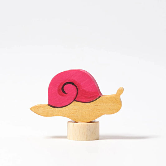 Decorative Figure Pink Snail Grimm's Lil Tulips