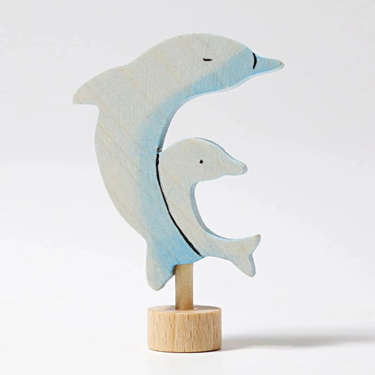 Decorative Figure Two Dolphins Grimm's Lil Tulips