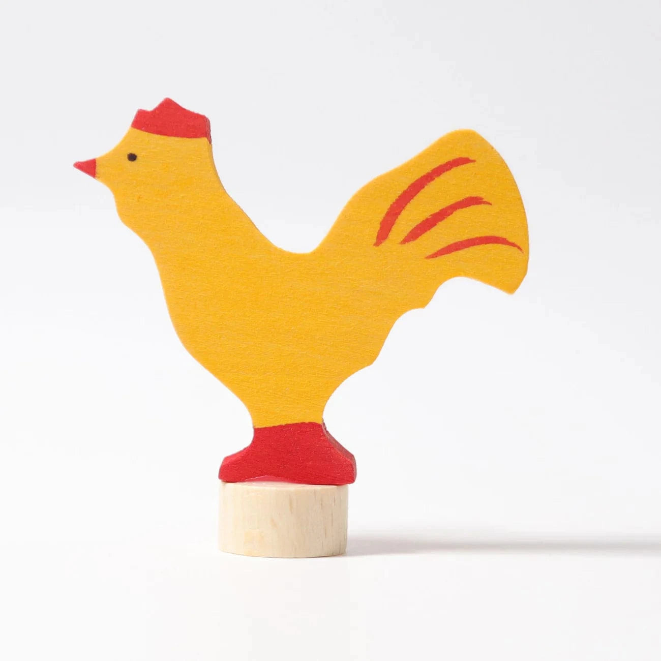 Decorative Figure Yellow Rooster Grimm's Lil Tulips