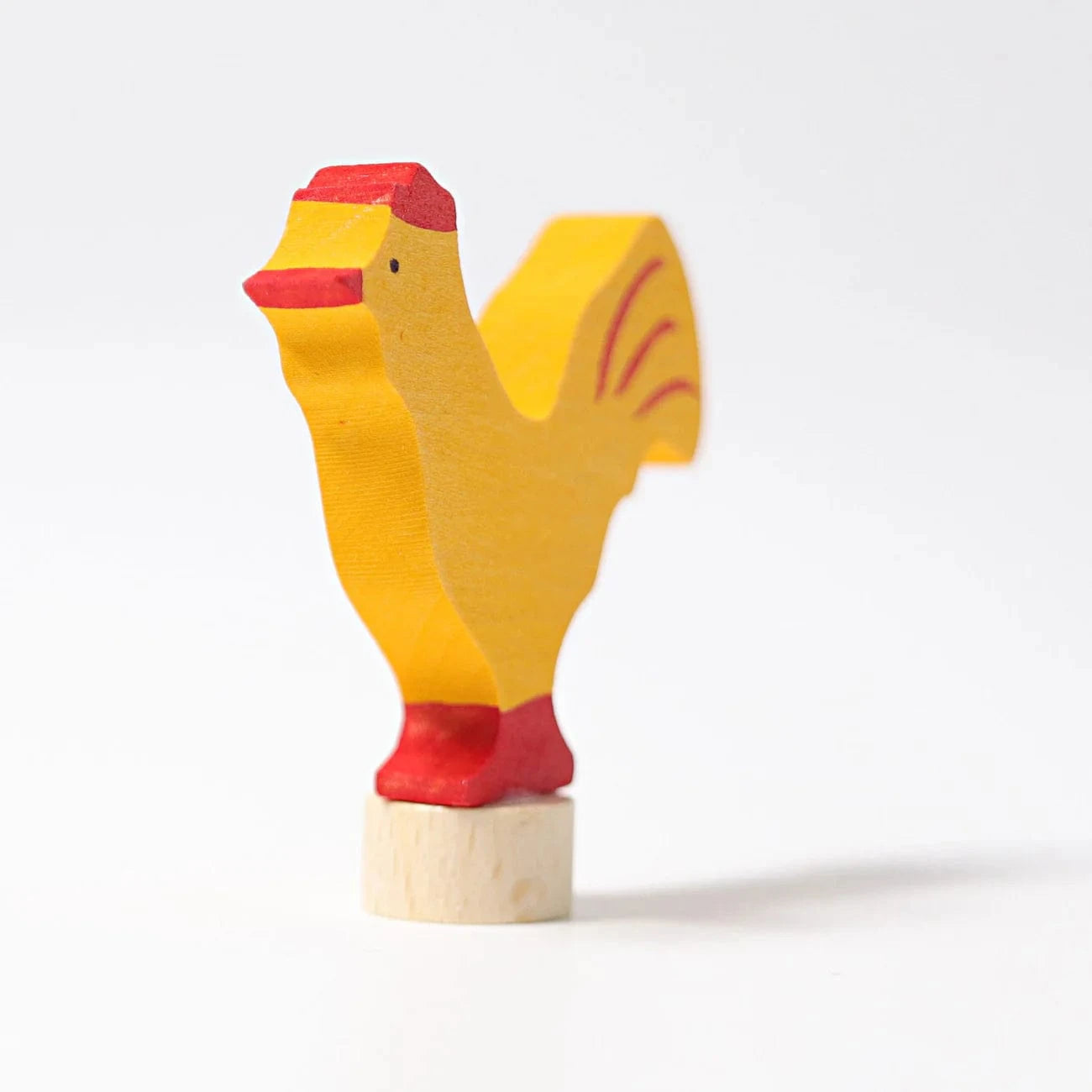 Decorative Figure Yellow Rooster Grimm's Lil Tulips