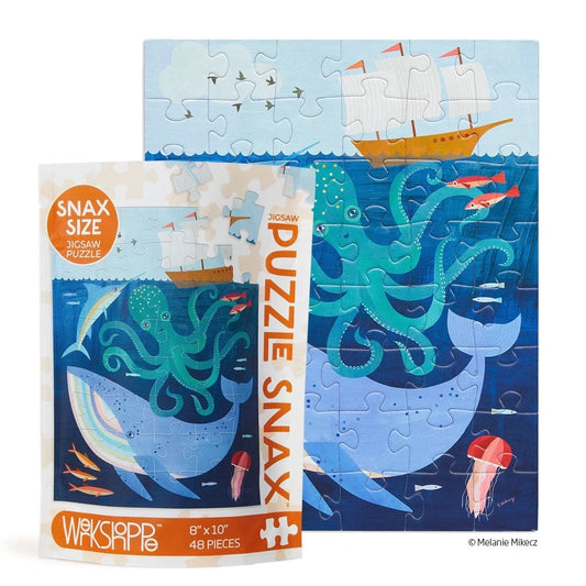 Deep Sea Adventure 48 Piece Kids Puzzle Snax WerkShoppe Lil Tulips