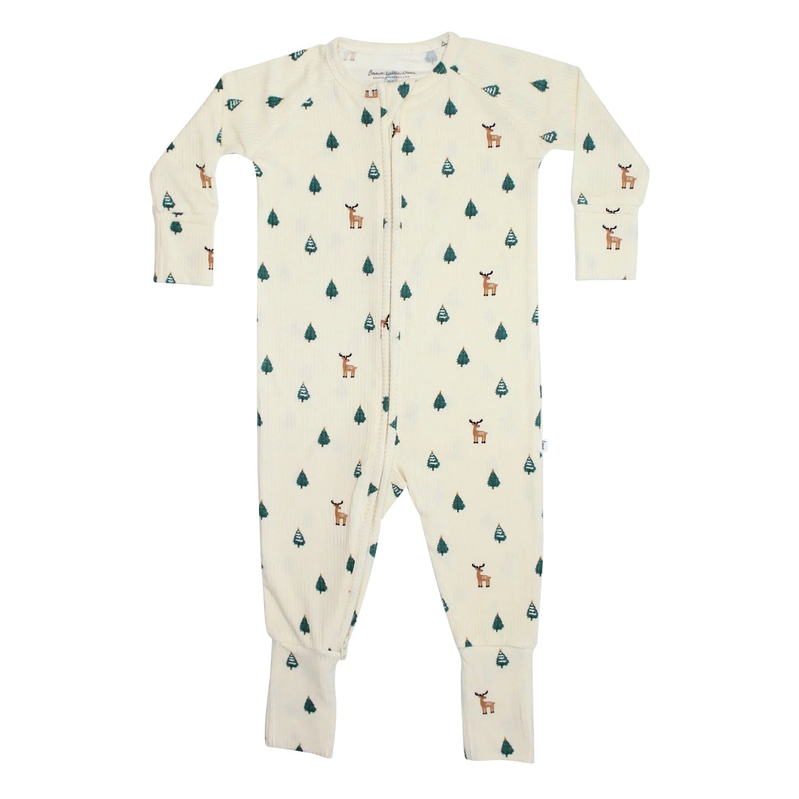 Deer Tree Farm Small Ribbed Zip Romper - RELEASING Nov. 1st Brave Little Ones Lil Tulips