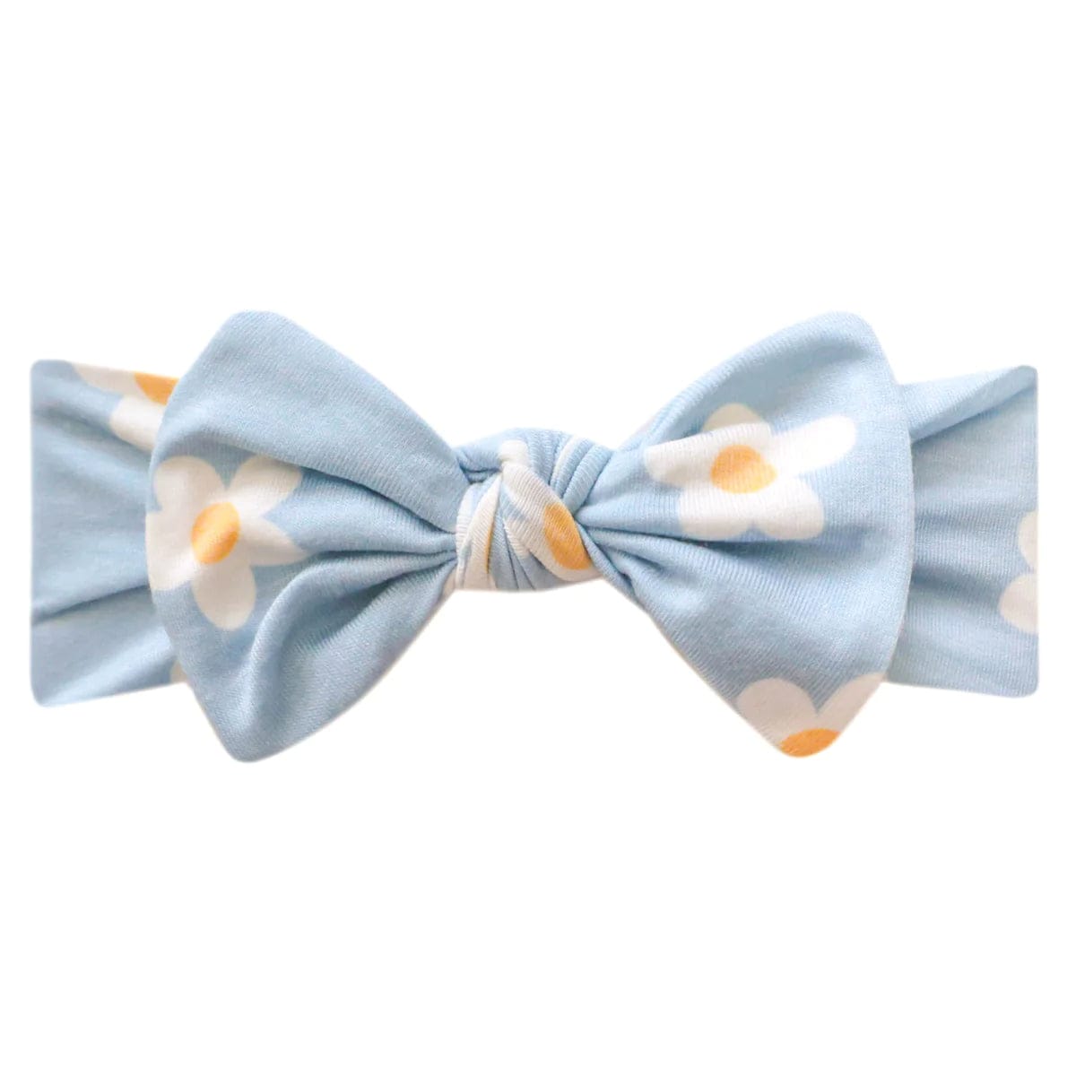 Della Knit Headband Bow Copper Pearl Lil Tulips