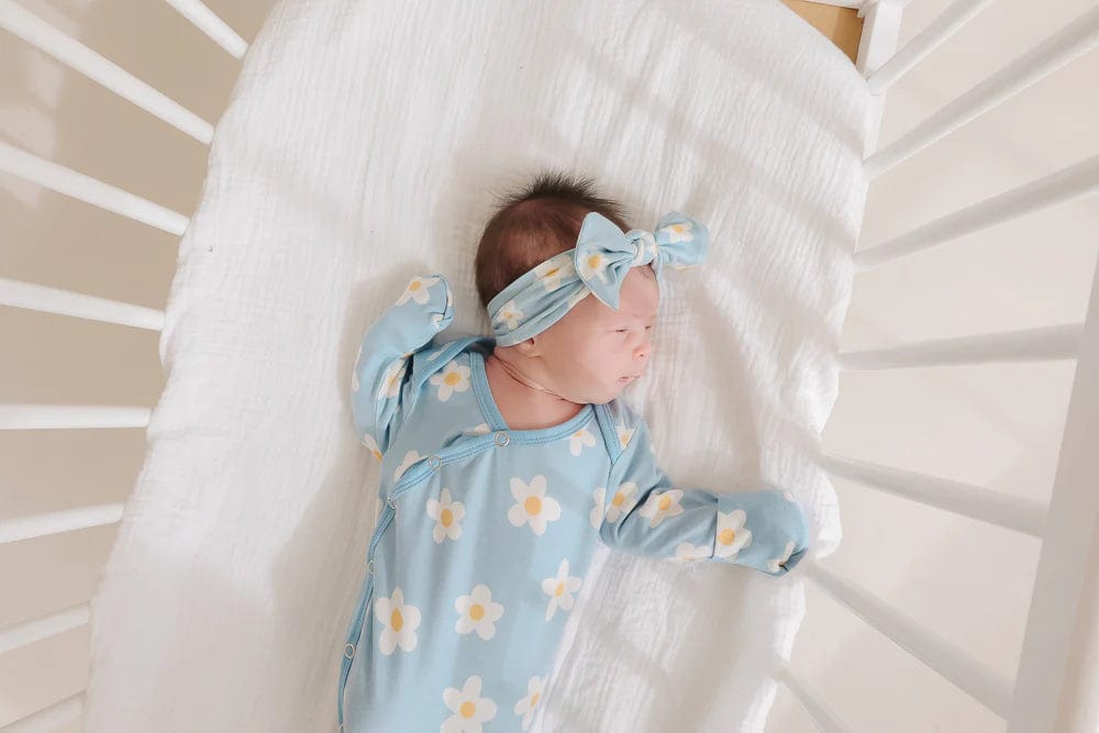 Della Newborn Knotted Gown Copper Pearl Lil Tulips