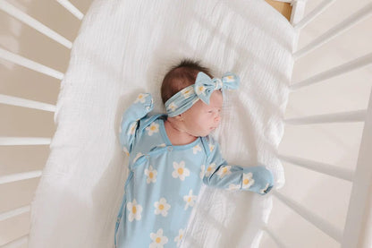 Della Newborn Knotted Gown Copper Pearl Lil Tulips