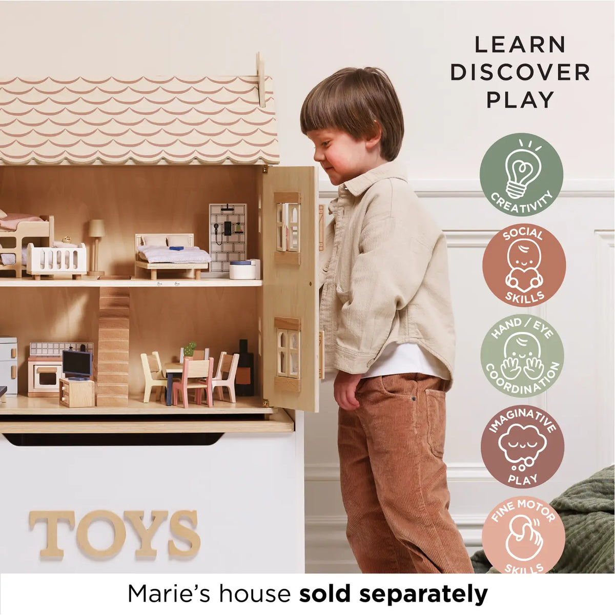Deluxe Dolls House Furniture Set Le Toy Van Lil Tulips