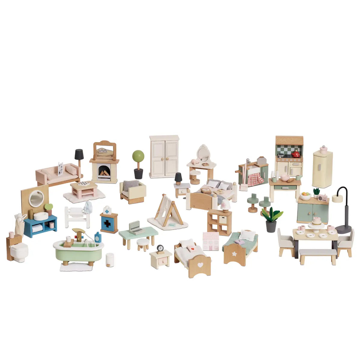 Deluxe Dolls House Furniture Set Le Toy Van Lil Tulips