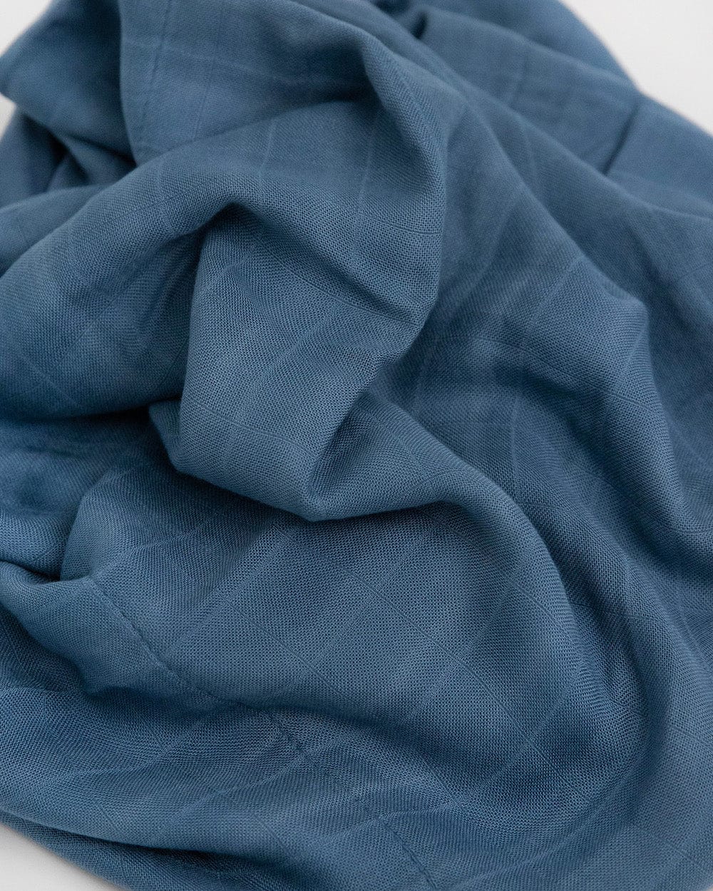 Deluxe Muslin Baby Blanket - Blue Dusk Little Unicorn Lil Tulips
