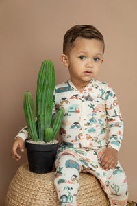 Desert Adventure Zip Sleeper Footie Bird & Bean Baby & Toddler Clothing Lil Tulips