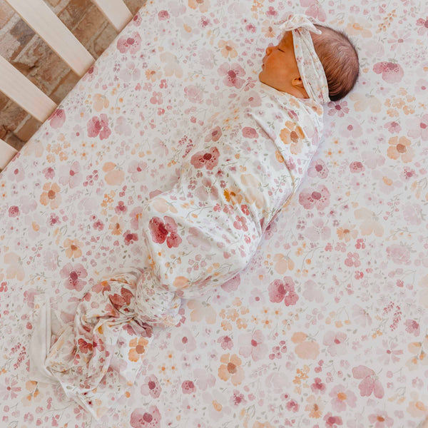 Diana Knit Swaddle Blanket Copper Pearl Lil Tulips