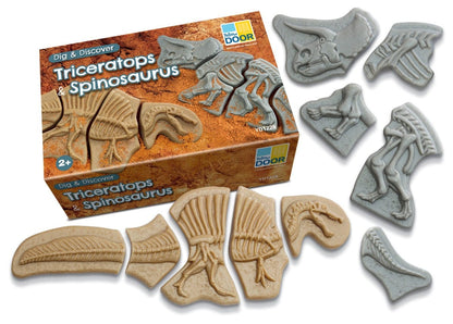 Dig and Discover - Triceratops & Spinosaurus Yellow Door US LLC Lil Tulips
