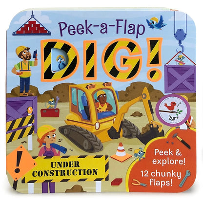 Dig! Construction Lift-A-Flap Board Book Cottage Door Press Lil Tulips