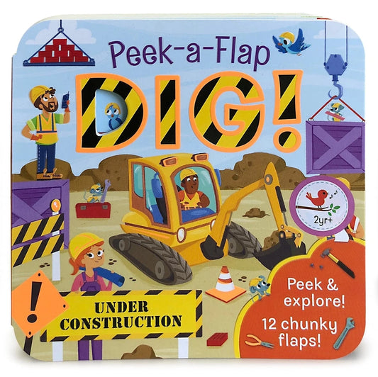 Dig! Construction Lift-A-Flap Board Book Cottage Door Press Lil Tulips