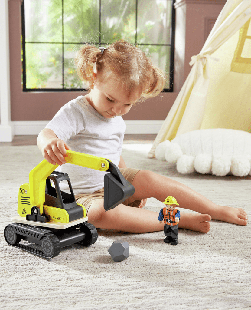 Dig 'n Dump Excavator Hape Lil Tulips