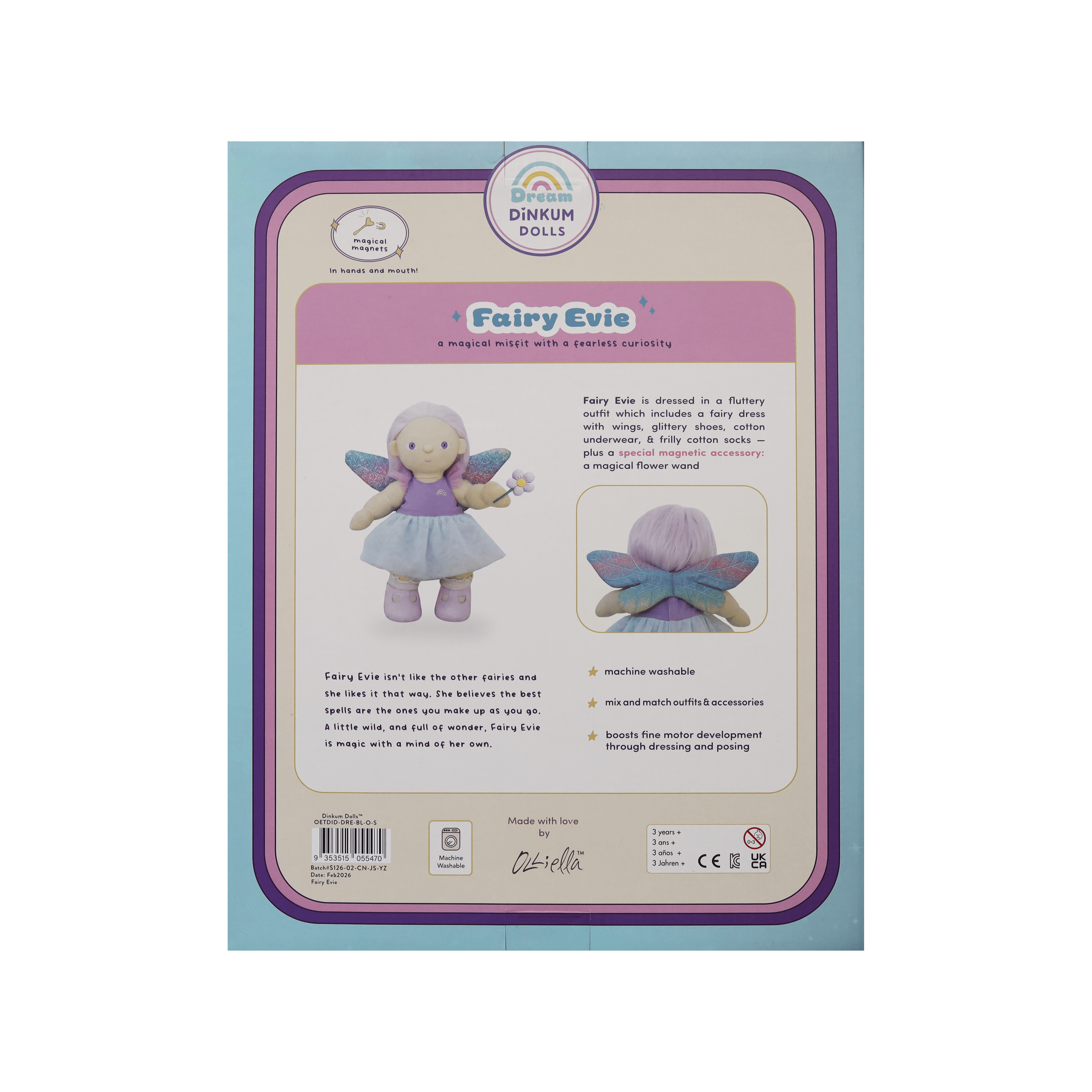 Dinkum Doll - Fairy Evie Olli Ella Lil Tulips