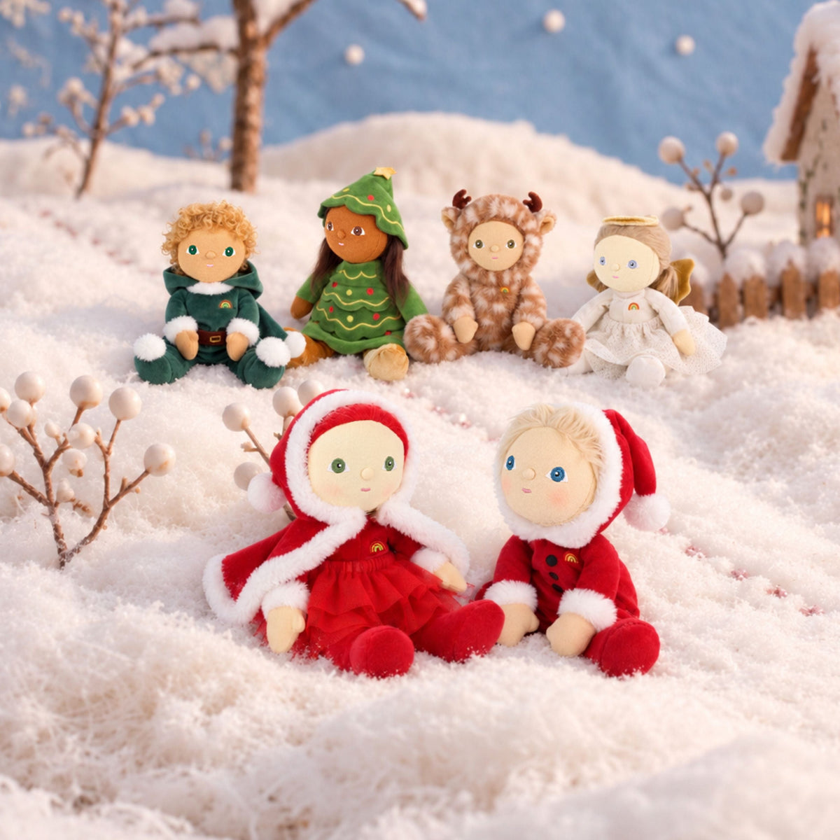 Dinky Dinkum Carol Claus Olli Ella Lil Tulips