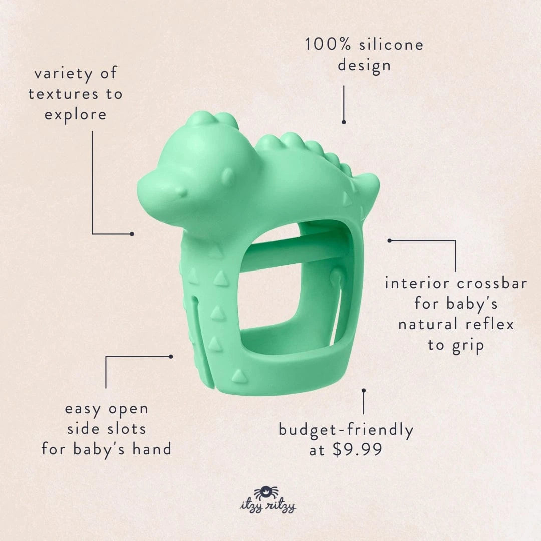 Dino Bitzy Grip™ Hand Teether Itzy Ritzy Lil Tulips