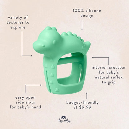 Dino Bitzy Grip™ Hand Teether Itzy Ritzy Lil Tulips