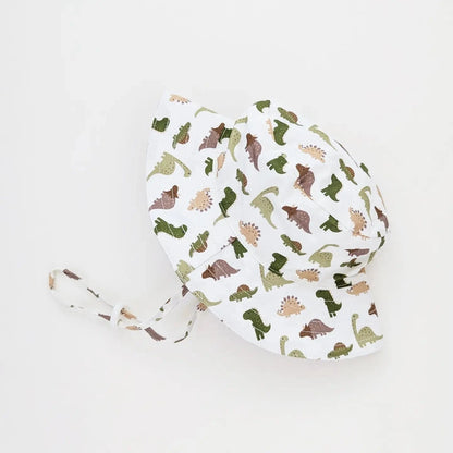 Dino Bucket Sunhat UPF 50+ Huggalugs Baby & Toddler Clothing Lil Tulips