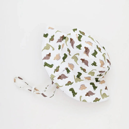 Dino Bucket Sunhat UPF 50+ Huggalugs Baby & Toddler Clothing Lil Tulips