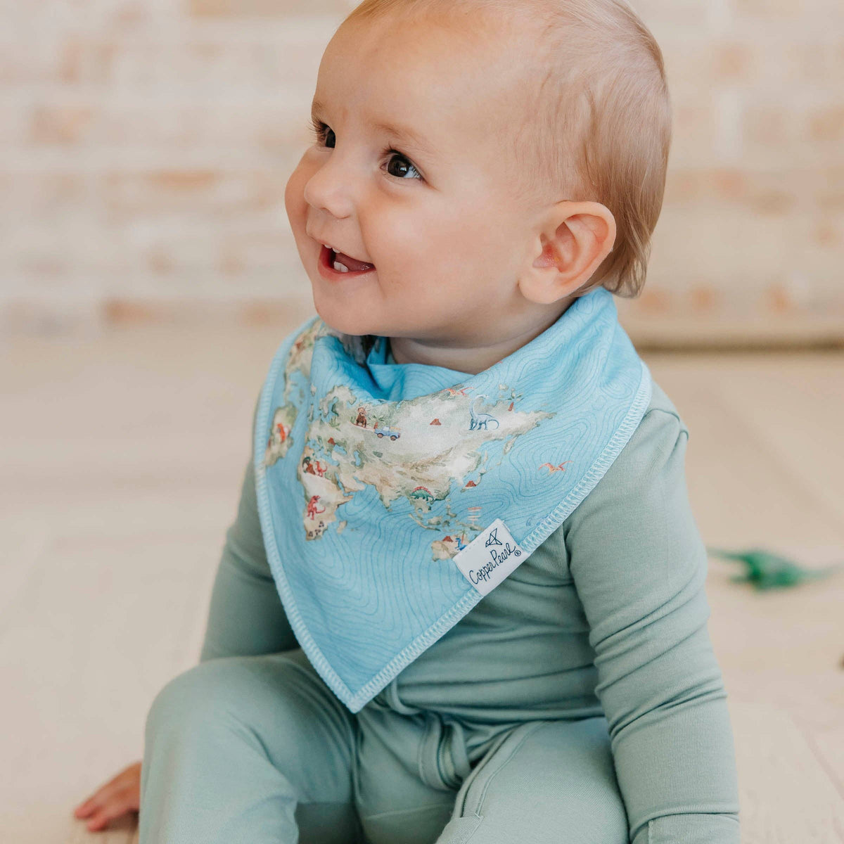 Dino Explorer Bandana Bibs (4-Pack) Copper Pearl Lil Tulips