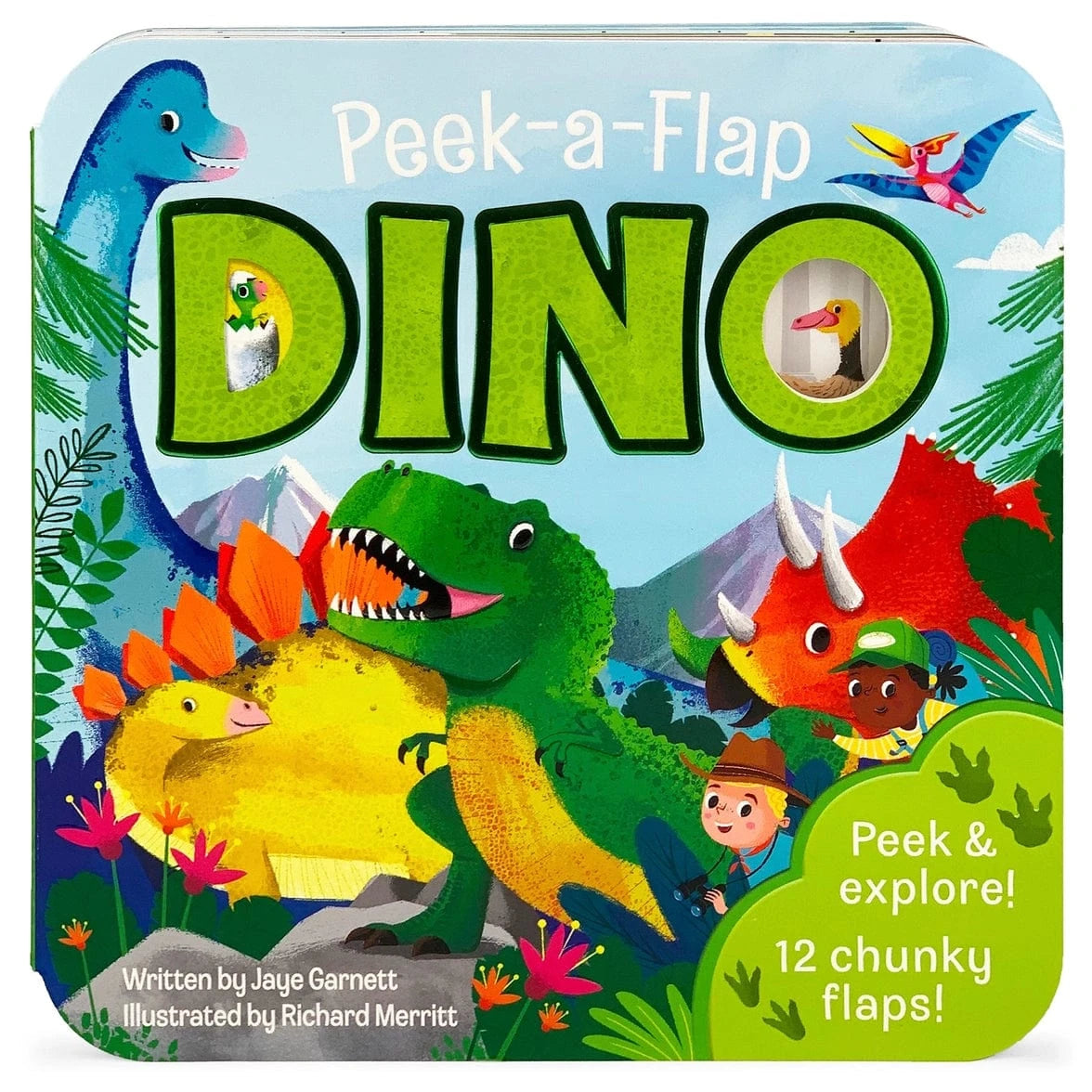 Dino Lift-A-Flap Board Book Cottage Door Press Lil Tulips