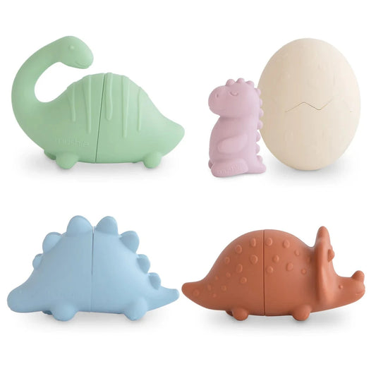 Dino Mold Free Bath Play Set (4 Pack) Mushie Lil Tulips