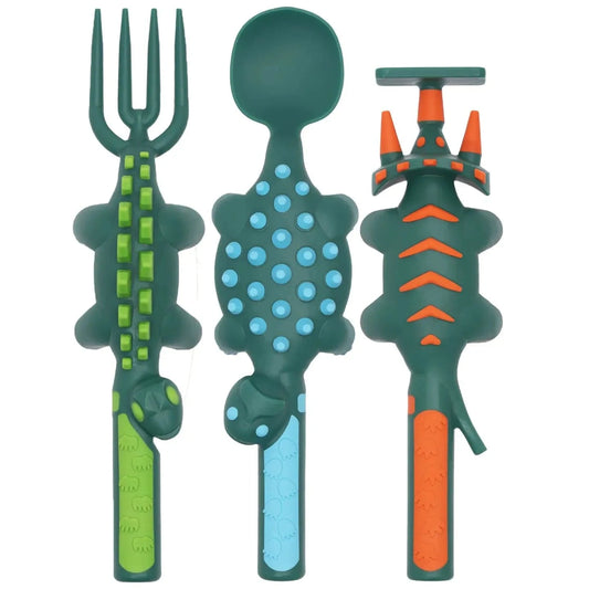 Dino Utensils SET Constructive Eating Lil Tulips