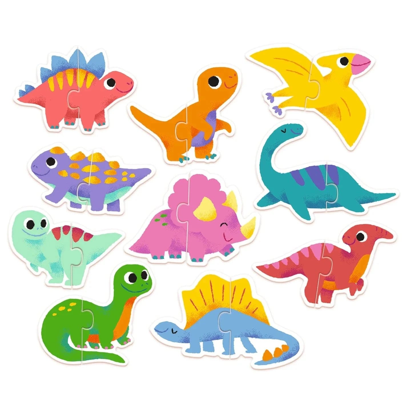 Dinos Puzzle Duo Matching Activity Djeco Lil Tulips