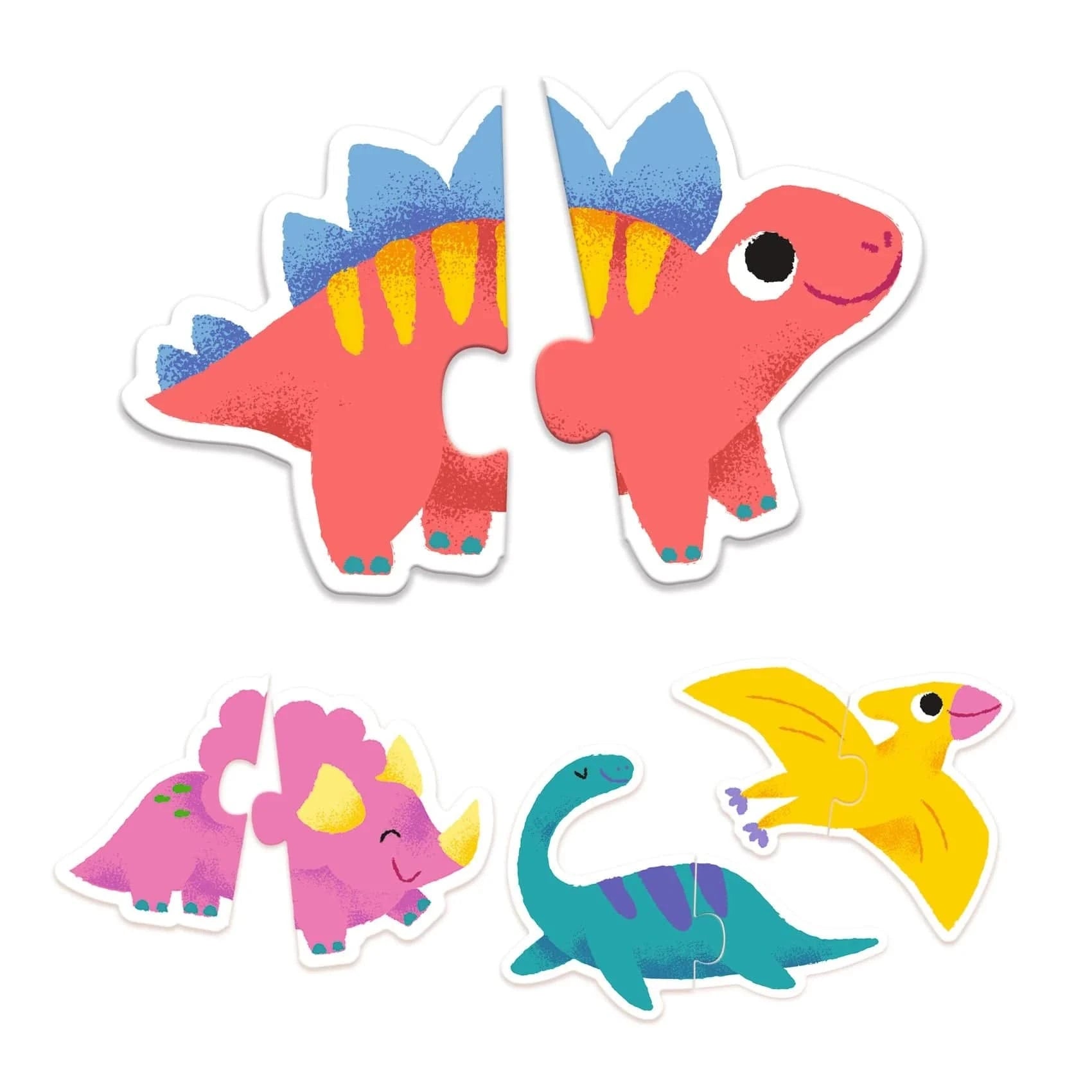 Dinos Puzzle Duo Matching Activity Djeco Lil Tulips
