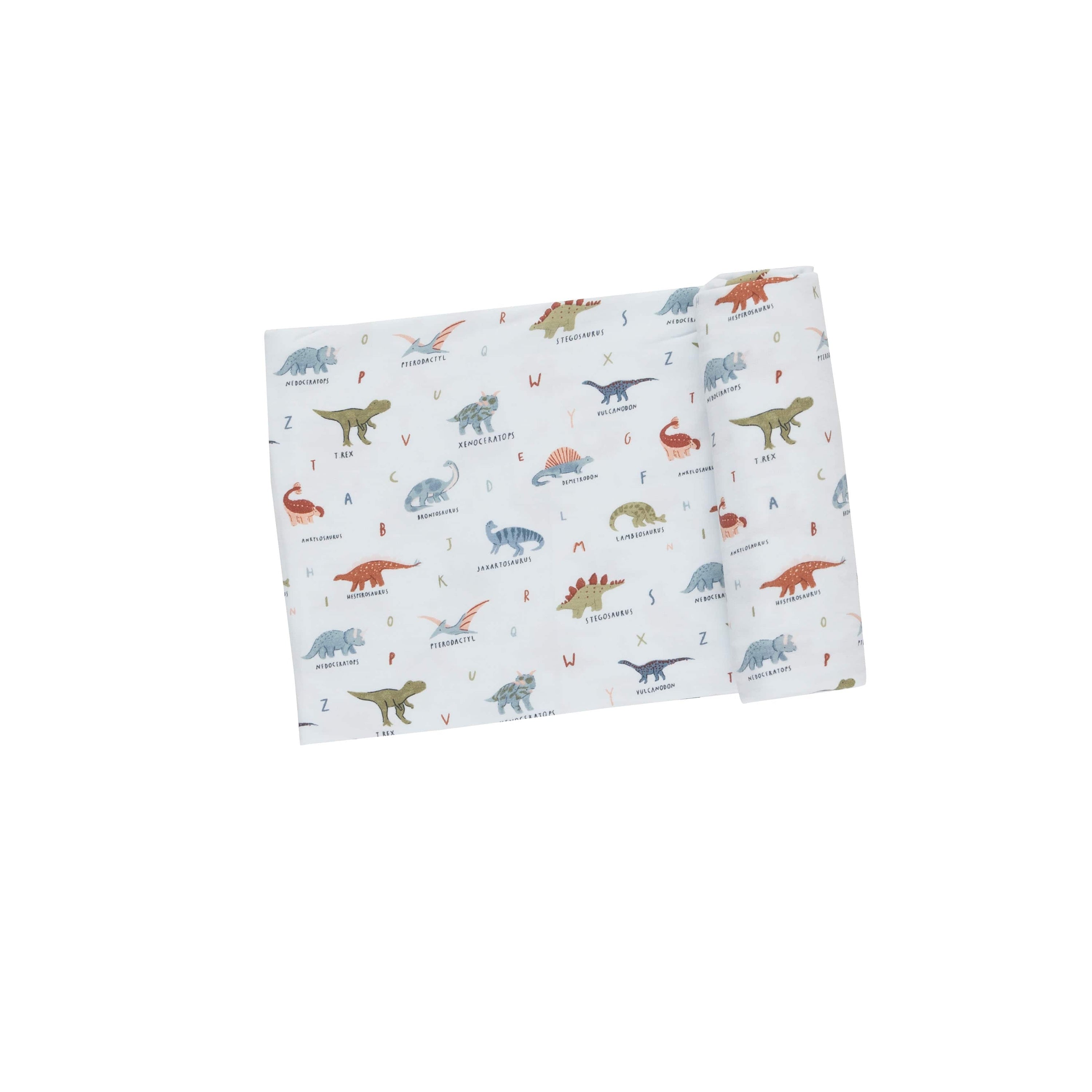 Dinosaur ABC Stretch Swaddle Blanket Angel Dear