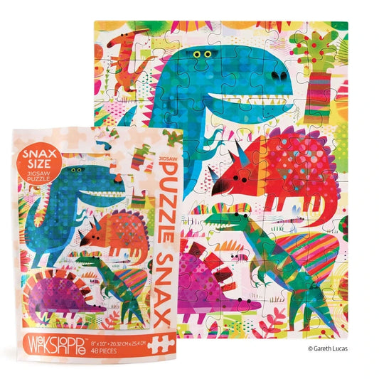 Dinosaur Day 48 Piece Puzzle Snax WerkShoppe Lil Tulips