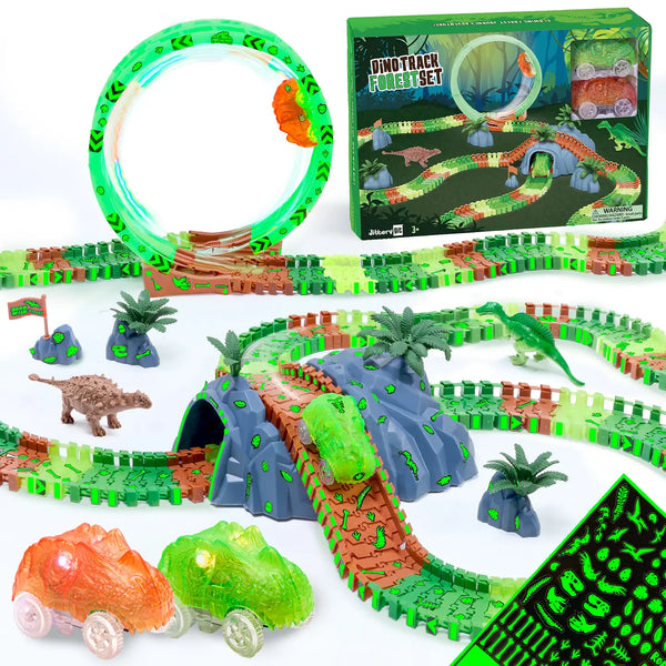 Dinosaur Forest Race Car Track JitteryGit Lil Tulips