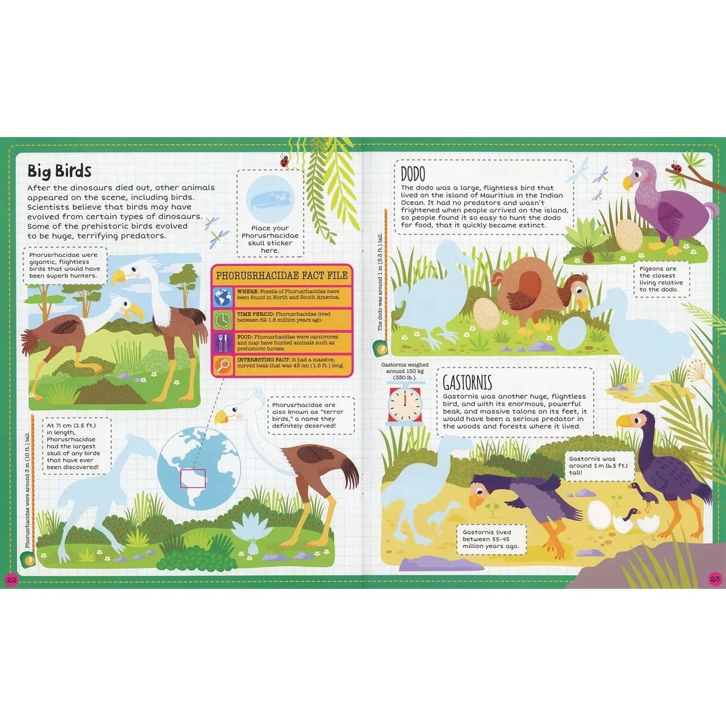 Dinosaur Sticker Facts EDC Publishing Lil Tulips