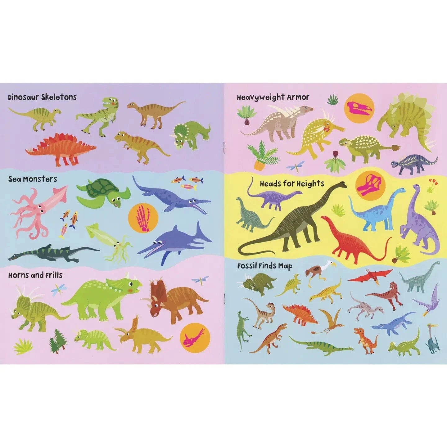 Dinosaur Sticker Facts EDC Publishing Lil Tulips