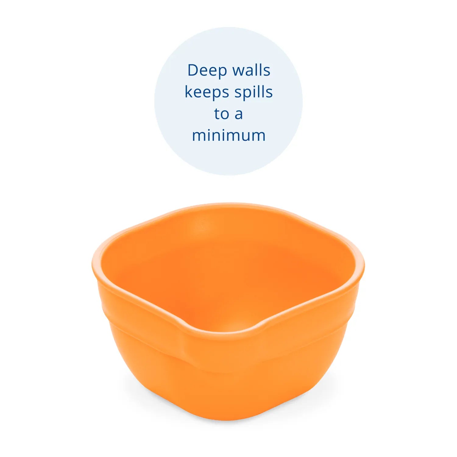 Dip 'n' Pour Bowl USA Made - Orange RePlay Lil Tulips