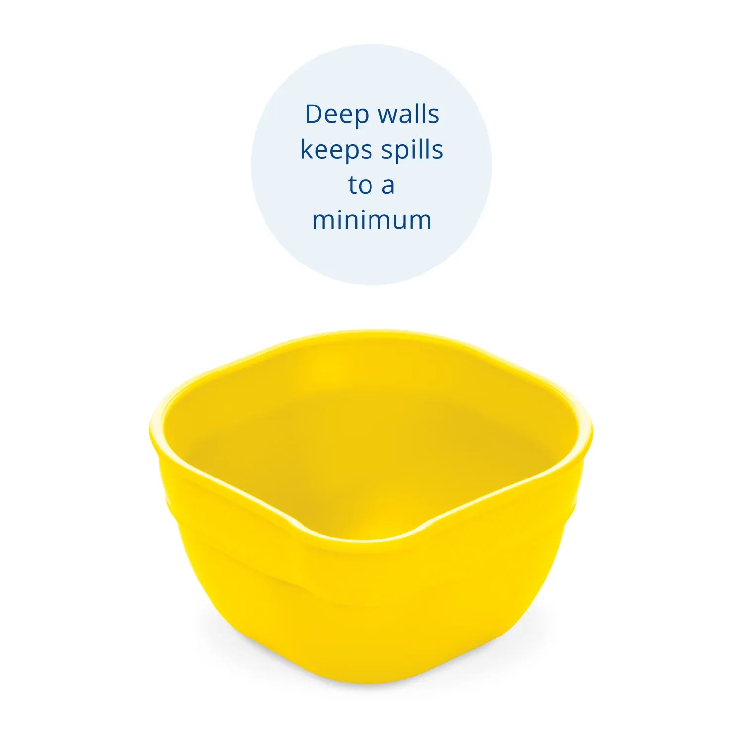 Dip 'n' Pour Bowl USA Made - Yellow RePlay Lil Tulips